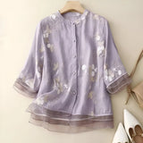 Gina | Embroidered Cotton Top