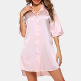 Mooné Satin | Oversized Satin Sleep Shirt