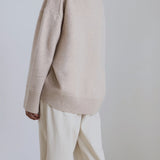 Calm Knit | Oversized Ribbed Crewneck Sweater