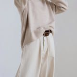 Calm Knit | Oversized Ribbed Crewneck Sweater