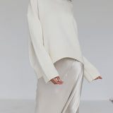 Calm Knit | Oversized Ribbed Crewneck Sweater