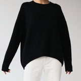 Calm Knit | Oversized Ribbed Crewneck Sweater