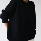 Calm Knit | Oversized Ribbed Crewneck Sweater