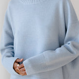 Calm Knit | Oversized Ribbed Crewneck Sweater