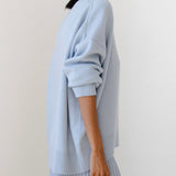Calm Knit | Oversized Ribbed Crewneck Sweater