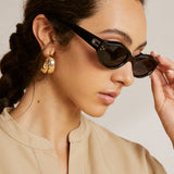 Évienne Solara | Slim Oval Sunglasses