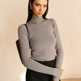 Elvara | Slim Fit Knit Sweater Medium Stretch Long Sleeves