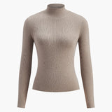 Elvara | Slim Fit Knit Sweater Medium Stretch Long Sleeves