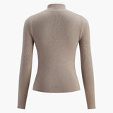 Elvara | Slim Fit Knit Sweater Medium Stretch Long Sleeves