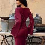 Noélisse | Long Sleeve Flowing Maxi Dress