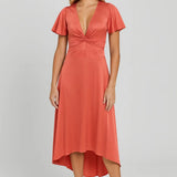 Vivienne Soleil | Draped Midi Summer Dress