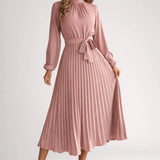 Aurélie Ciel | Light Blue Pleated Midi Dress