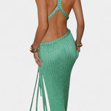 Serenelle | Knit Belted Dress Sculpted Relaxed Elegance