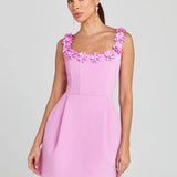 Paloma | Floral Embellished Mini Dress