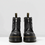 Urban Forge | Leather Front Zip Platform Boots