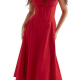 Valerie | Floral Waist Shaper Bustier Dress