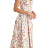 Valerie | Floral Waist Shaper Bustier Dress