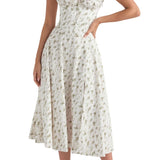 Valerie | Floral Waist Shaper Bustier Dress