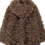 Curléa | Curled Faux Fur Coat with Relaxed Silhouette