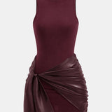 Élan Noir | Tie Front Sleeveless Mini Dress
