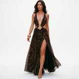 Vivienne Lumière | Deep V Chiffon Evening Gown