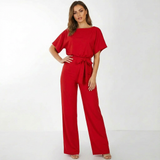Sophia | Belted Palazzo Jumpsuit
