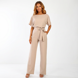Sophia | Belted Palazzo Jumpsuit