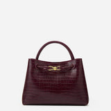 Juliet Rouge | Sac à main effet croco