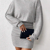 Maelise | Ribbed Turtleneck Mini Dress