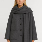 Celeste Laurent | Scarf Collar Coat