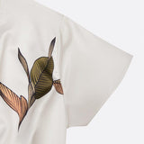 Verdelle | Leaf Print V Neck Summer Dress
