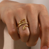 Serpentina Glow | Adjustable Snake Ring