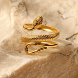 Serpentina Glow | Adjustable Snake Ring