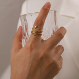 Serpentina Glow | Adjustable Snake Ring
