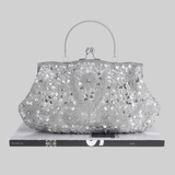 Orphielle | Beaded Embroidered Clutch Structured Frame Handle