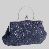 Orphielle | Beaded Embroidered Clutch Structured Frame Handle