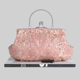 Orphielle | Beaded Embroidered Clutch Structured Frame Handle