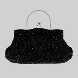 Orphielle | Beaded Embroidered Clutch Structured Frame Handle