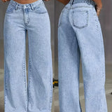 Slate Drift | Straight Leg Stretch Denim Pants