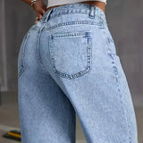 Slate Drift | Straight Leg Stretch Denim Pants