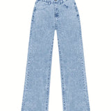 Slate Drift | Straight Leg Stretch Denim Pants