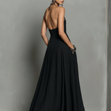 Noémi | Linen Halter Maxi Dress
