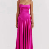 Gabriella Belle | Satin Corset Maxi Evening Dress