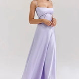Gabriella Belle | Satin Corset Maxi Evening Dress