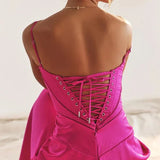 Gabriella Belle | Satin Corset Maxi Evening Dress