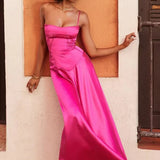 Gabriella Belle | Satin Corset Maxi Evening Dress
