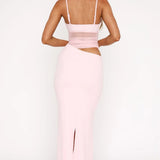 Raven | Sheer Panel Evening Maxi Dress