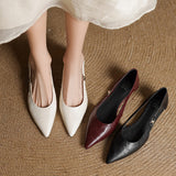 Élodie Marais | Hollow Out Leather Flats