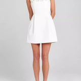 Paloma | Floral Embellished Mini Dress