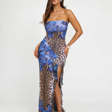 Seraphino | Floral Strapless Maxi Dress